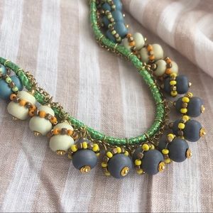 Anthropologie Bright Bauble Statement Necklace